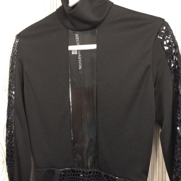 KELVIN HAYDON Designer Little Black Dress Sexy Size Small - Picture 3 of 12
